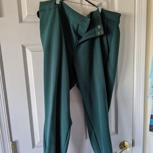 Green work pants